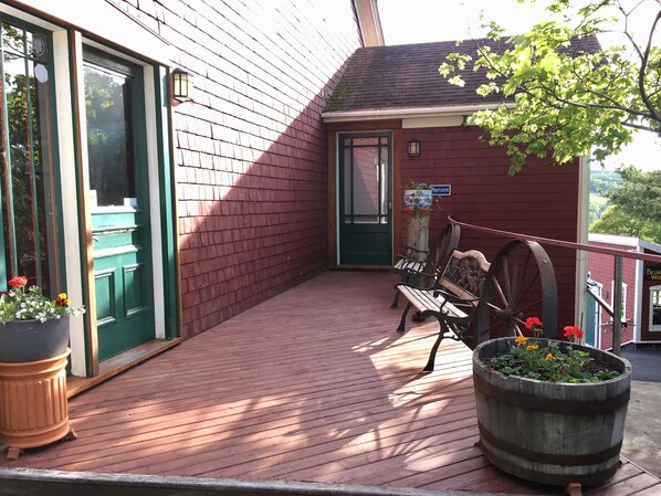 Guest room entrance from winery