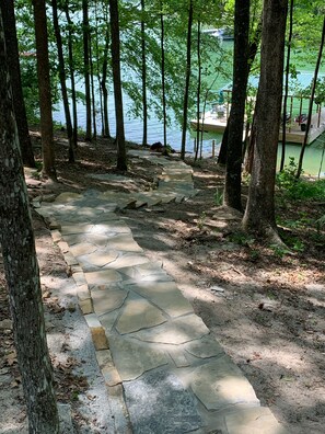 View of the Water From the Patio