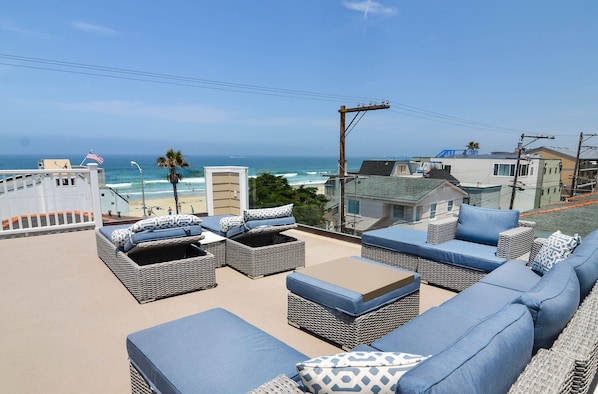 Deck w/ spectacular 360 degree ocean and bay views
