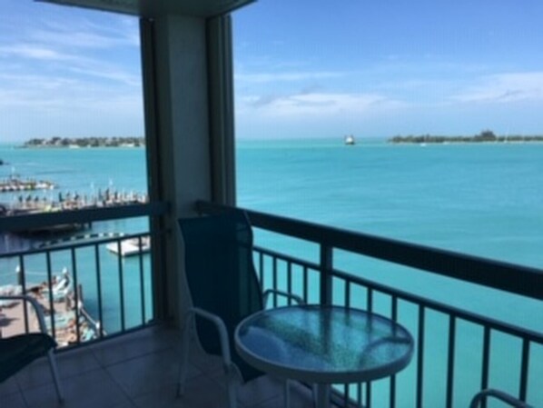 SEAPORT PANORAMA in Old Town, Key West, FL (Beach-Pool-BBQ) Actual balcony view