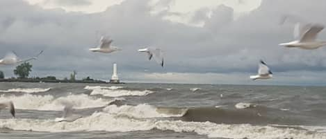 Huron Light is a beautiful site from the shore