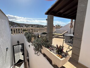 Private entrance& steps to the  terrace