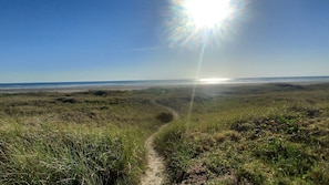 End of the beach path - at Sea Esta Shores