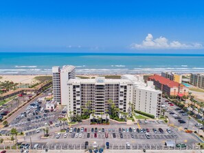 Aerial view of the oceanfront Saida complex!