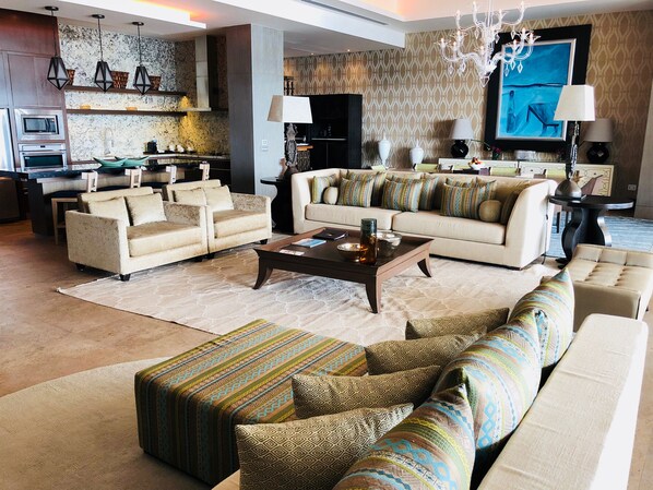 Luxurious and Spacious living area of The Residence.