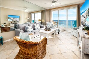 Living Room - 
Gulf Dunes 609 Fort Walton Beach Okaloosa Island Vacation Rentals