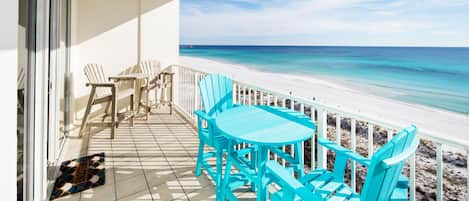 Balcony - 
Gulf Dunes 609 Fort Walton Beach Okaloosa Island Vacation Rentals