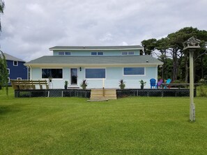 View of home which faces the Straits - 100 ft of waterfront