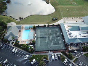 Tennis Courts, Main Pool and Fitness Centre.