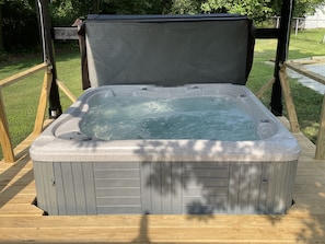 Private hot tub in back yard added in 2021.  
