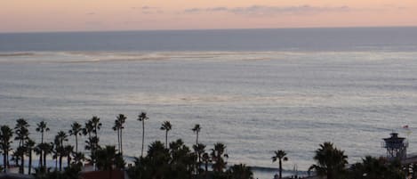 Vue sur la plage ou l’océan