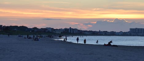 Getting ready for sunset at our beach