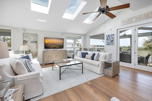 The Living Space on the main level has tons of natural light