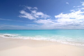The Treasure Cay beach is beyond compare! And a very short walk from the condo. 