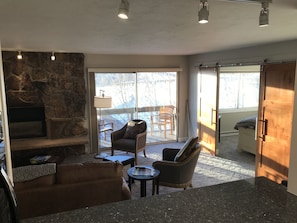 Kitchen view out - new open floor plan