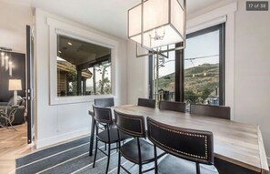 Dining table for 8.