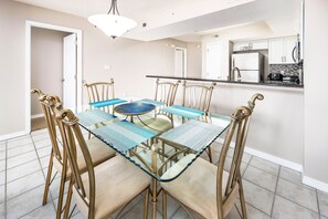 Dining Area - 
Gulf Dunes 413 Fort Walton Beach Okaloosa Island Vacation Rentals