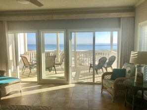 Amazing Gulf Views through our south facing wall of windows!