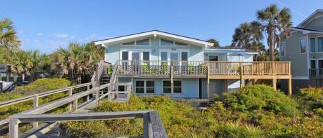 House view from beach