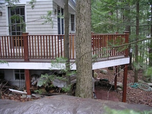 Side view of deck