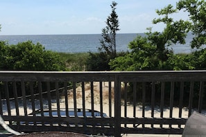 Gorgeous view of the Delaware Bay from the front deck!  