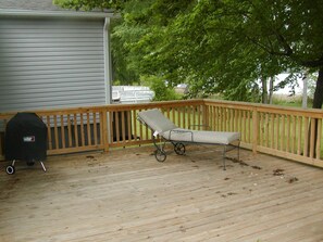 Outside Deck Living.  Sit in the shade of the tree or enjoy the sun