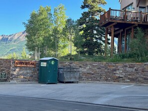 Park at any available spot past the construction articles along the stone wall.