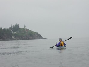 Kayaking Around the Lighthouse (Kayaks Included with Rental)