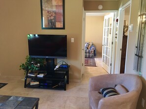 Living Room Area with old TV