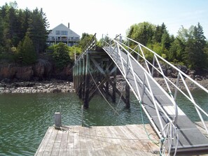 Shared condo dock in front of Port