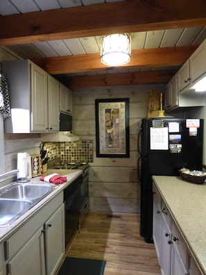 Equipped Kitchen.  Basic utensils and cooking hardware provided.