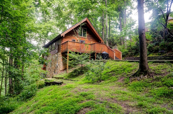 Beautiful High Haven cabin on it's wooded lot!