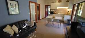 Living room and kitchen