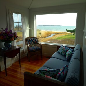 This view from the sitting room is gorgeous anytime of year.           