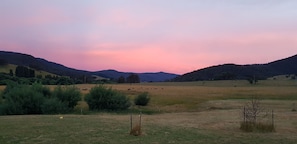 Jamieson Valley at sunset. 