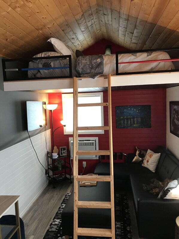 Living room and Loft Bedroom