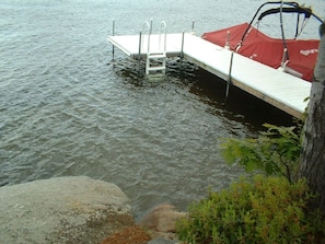 Nice swimming area with dock ladder