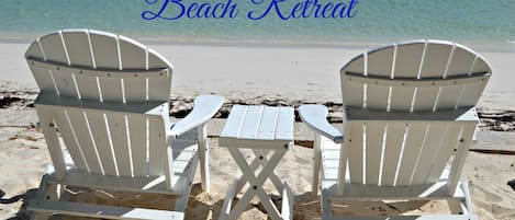 Step out of your apartment and your beach chairs await!