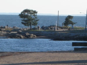 Long Island sound, near the Woodmont stone house.