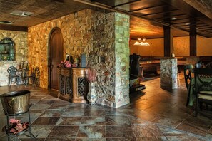 View of game room and entry