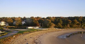 Tide pooling & sandcastles for days on York Harbor Beach steps from our home