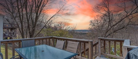 Deck with the lake view