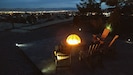 Enjoy sitting beside the Firepit at night with the city lights below. 