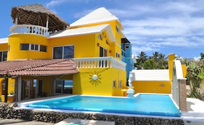 Villa Leone Infinity Pool and Waterfall