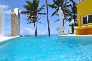 View From Villa Leone Infinity Pool. Waterfall.