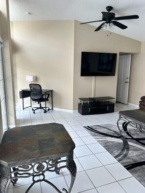 Family room / workspace area