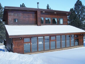 Front of the house in winter
