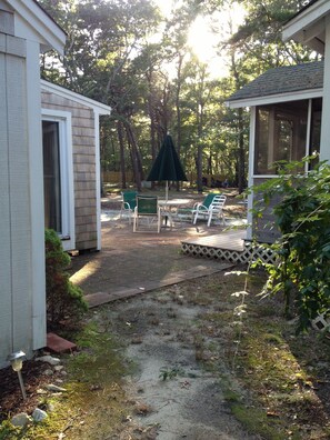patio between cabins13 and 14