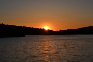 Sunrise straight across from the cottage