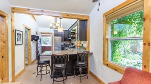 Kitchen complete with dishwasher,  amenities & basics for cooking great meals.